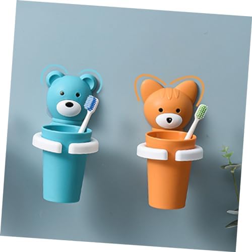 PLAFOPE Wall Toothbrush Holder Set