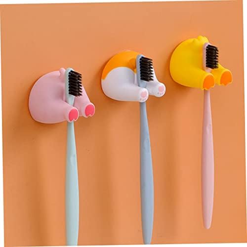 2pcs Cartoon Animal Butt Hooks Self-Adhesive Wall Decor