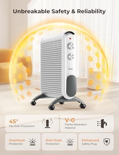 Reekie 1500W Electric Space Heater for Large Rooms 1