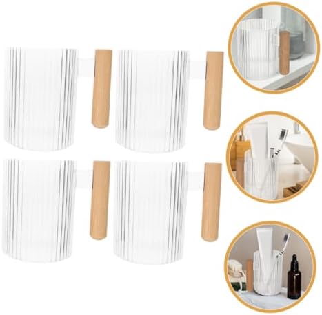 ULTECHNOVO 4Pcs Reusable Toothbrush Holder Cups