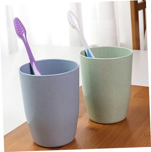 OHPHCALL Mouth Wash Cups 4 Pack Straw Tumbler for Bathroom