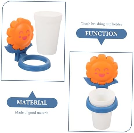 Cartoon Toothbrush Cup Organizer Wall Mount