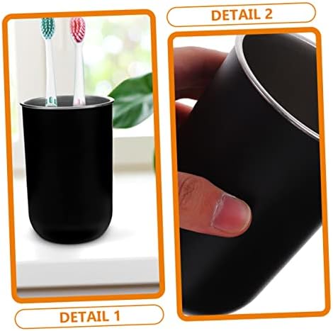 Healifty 2PCS Reusable Toothbrush Mugs