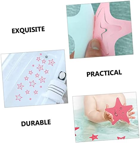 Happyyami 12Pcs Non-Slip Bathtub Stickers Star Design Peva Material