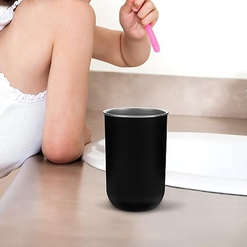 WOONEKY 2pcs Stainless Steel Toothbrush Storage Cup