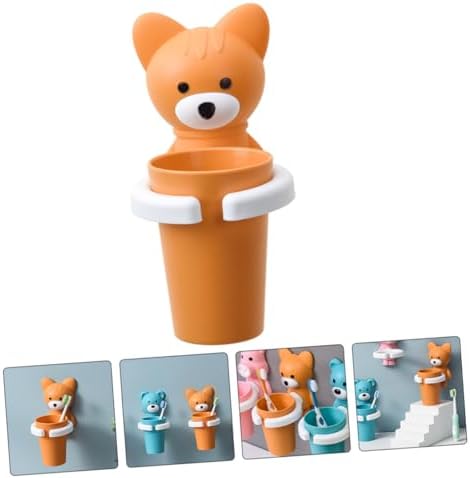 Homoyoyo Wall-Mounted Toothbrush Holder with Cartoon Design 1