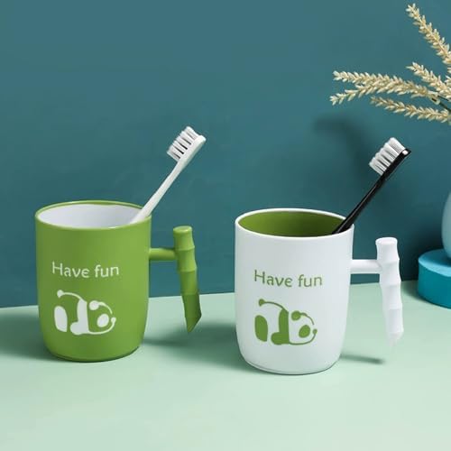 Creative Panda Toothbrush Cup with 14oz Capacity
