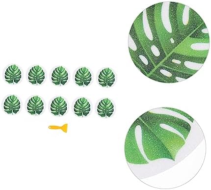 Ciieeo Leaf Design Anti-Skid Bath Decals
