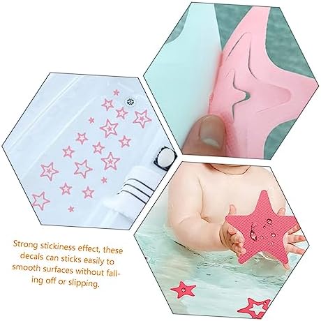 12pcs Star Shape Non Slip Bathtub Floor Stickers
