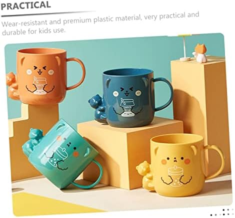 Cabilock Cartoon Toothbrush Cup with Bear Design 2Pcs