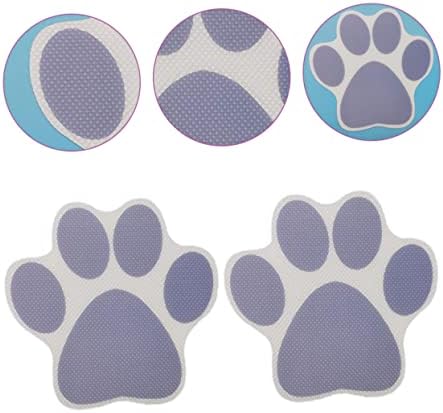 Ciieeo 20pcs Cartoon Dog Footprint Anti-Slip Bathtub Decals