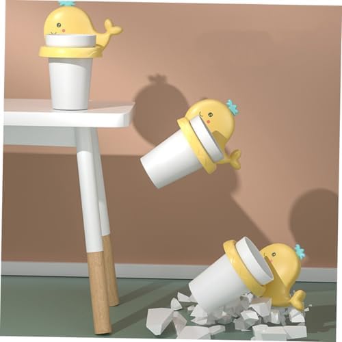 PRETYZOOM Cartoon Wall Toothbrush Holder - No Drilling Required