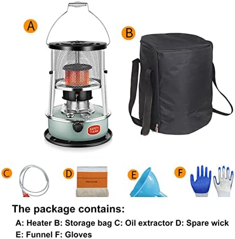 PBFHRV Kerosene Stove Heater - Portable Non Electric 16 Hour Burn Time