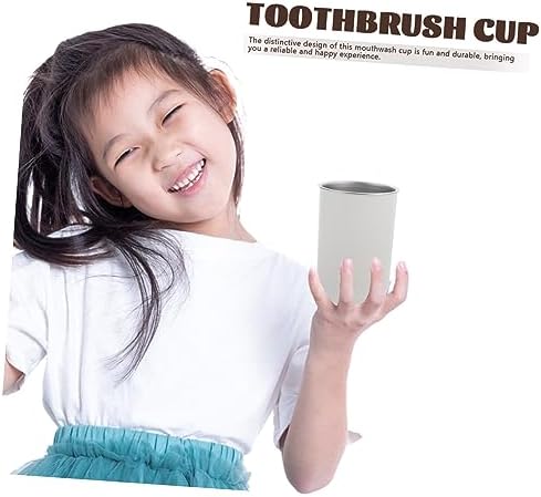 Healifty 2pcs Stainless Steel Toothbrush Cup for Boys and Girls