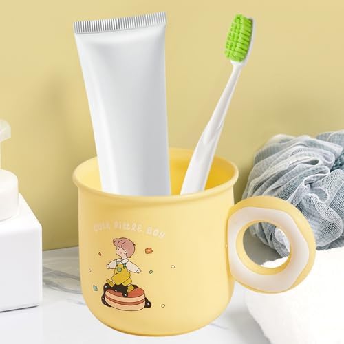 Cute Toothbrush Holder Cup for Kids with Kawaii Dessert Design