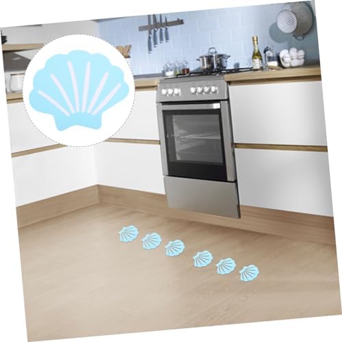 JECOMPRIS 12Pcs Shell Shape Non-Slip Bathroom Decals