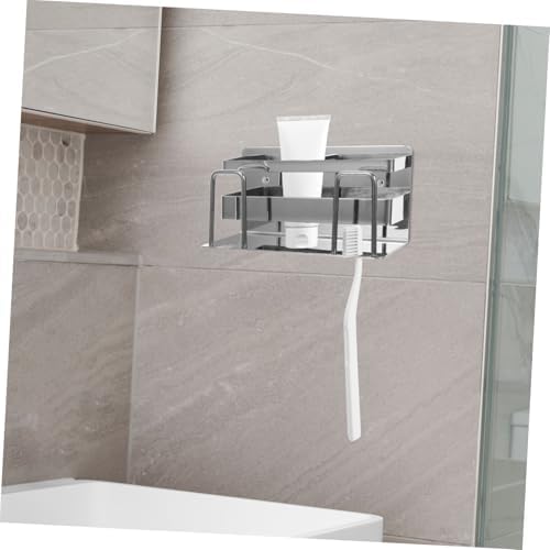 SHOWERORO Wall Mount Toothbrush Holder Stand