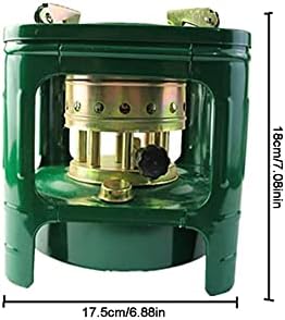 Outdoor Kerosene Heater with Green Glass Burner