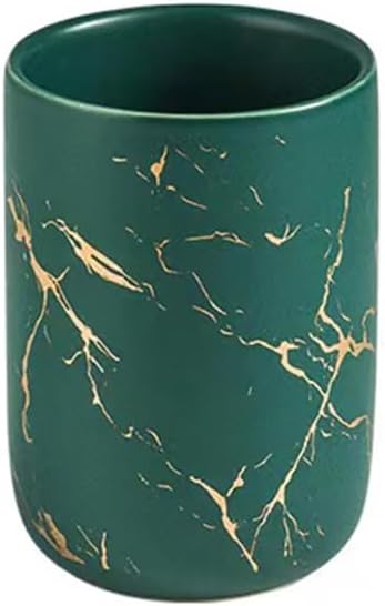 RabyLeo Ceramic Toothbrush Holder Green 1