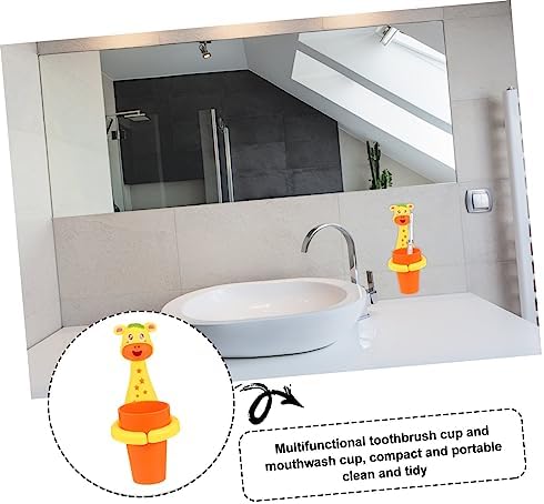 MAGICLULU No-Punching Toothbrush Cup with Holder