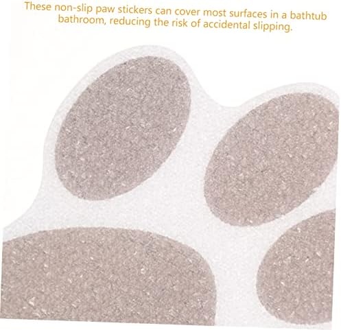 ABOOFAN 10Pcs Non-Slip Dog Paw Bathtub Stickers