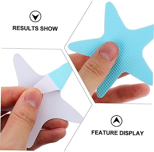 PRETYZOOM 40pcs Star Shape Non-Skid Traction Stickers for Bath and Shower