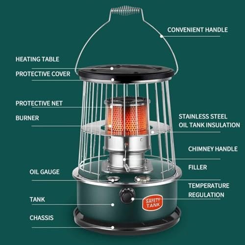 6L Kerosene Heater Portable Camping Space Warming Stove