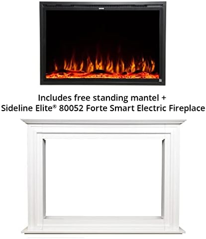 Touchstone Sideline Elite Forte 40 Inch Smart Electric Fireplace with Mantel