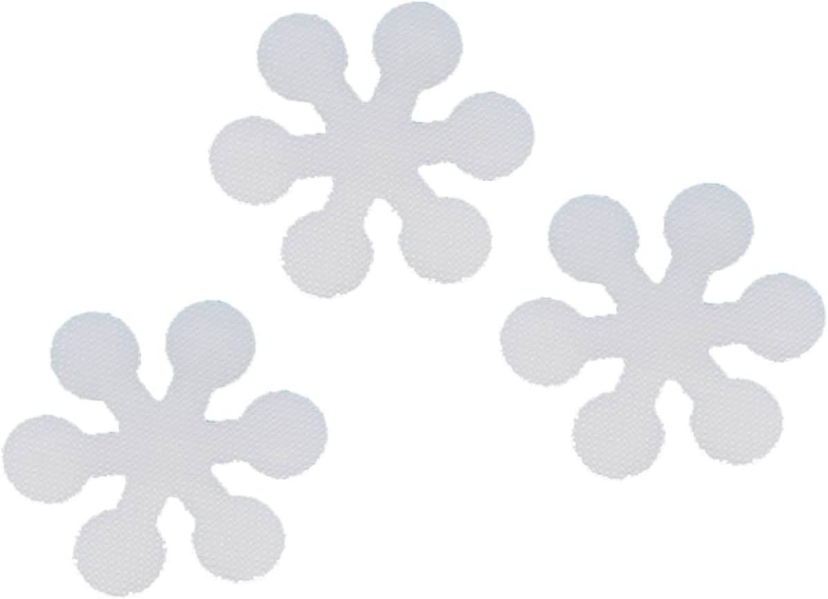 Mobestech 20Pcs Snowflake Non-Slip Bath Treads Adhesive Stickers