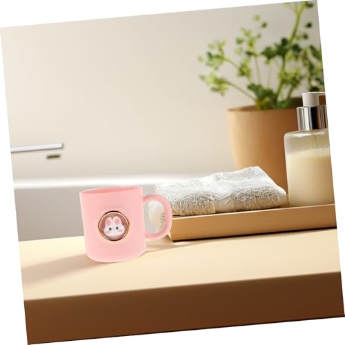 FOMIYES Cute Rabbit Toothbrush Cup Holder