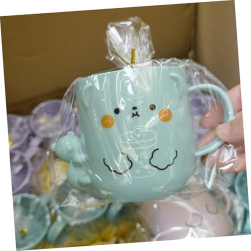 Cabilock Cartoon Toothbrush Cup with Bear Design 2Pcs