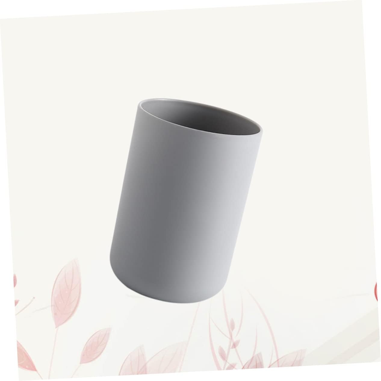 DECHOUS Portable Grey Couples Toothbrush Cup