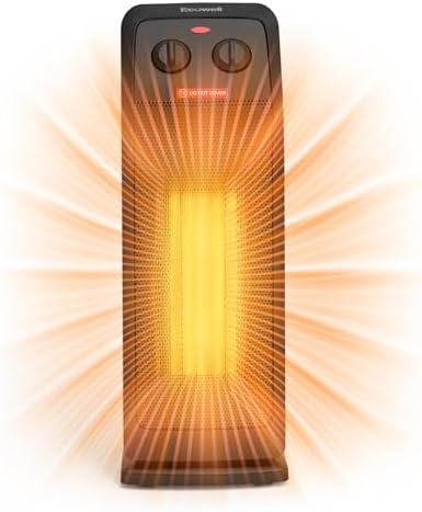 ECOWELL 18 Tower Heater with 3 Modes and Thermostat