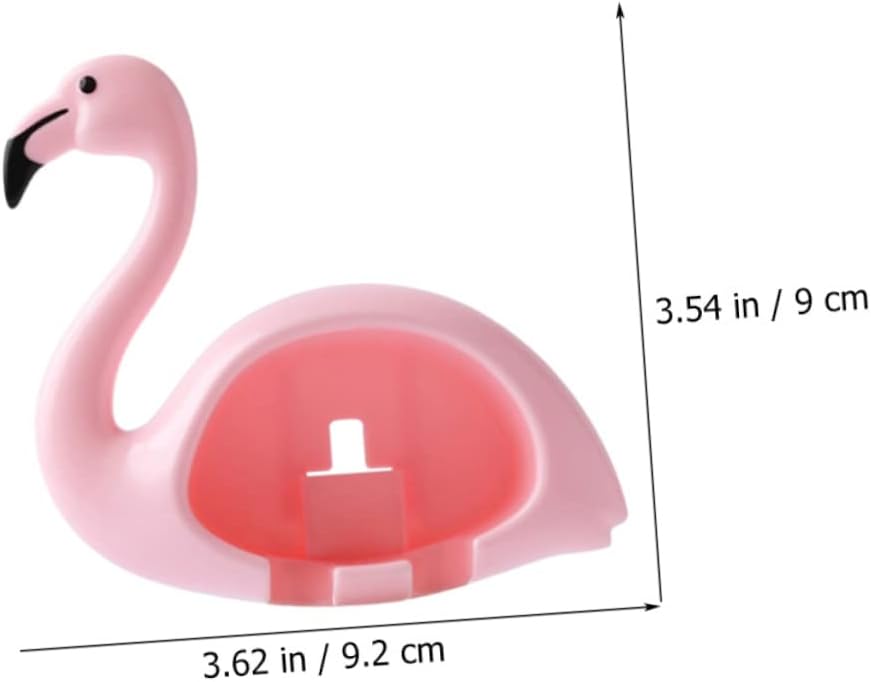 Gatuida 2PCS Flamingo Toothbrush Holder Wall Mounted Organizer
