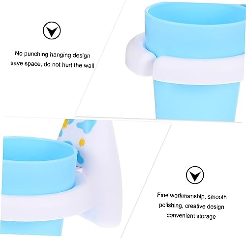 Wall Mounted Toothbrush Holder with Cups Set