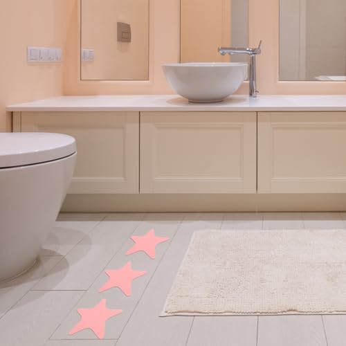 Garneck 4 Sets Self-Adhesive Star Stickers for Bathtubs and Floors