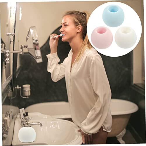 3 Pack Modern Waterproof Toothbrush Holder for Bathroom Kitchen