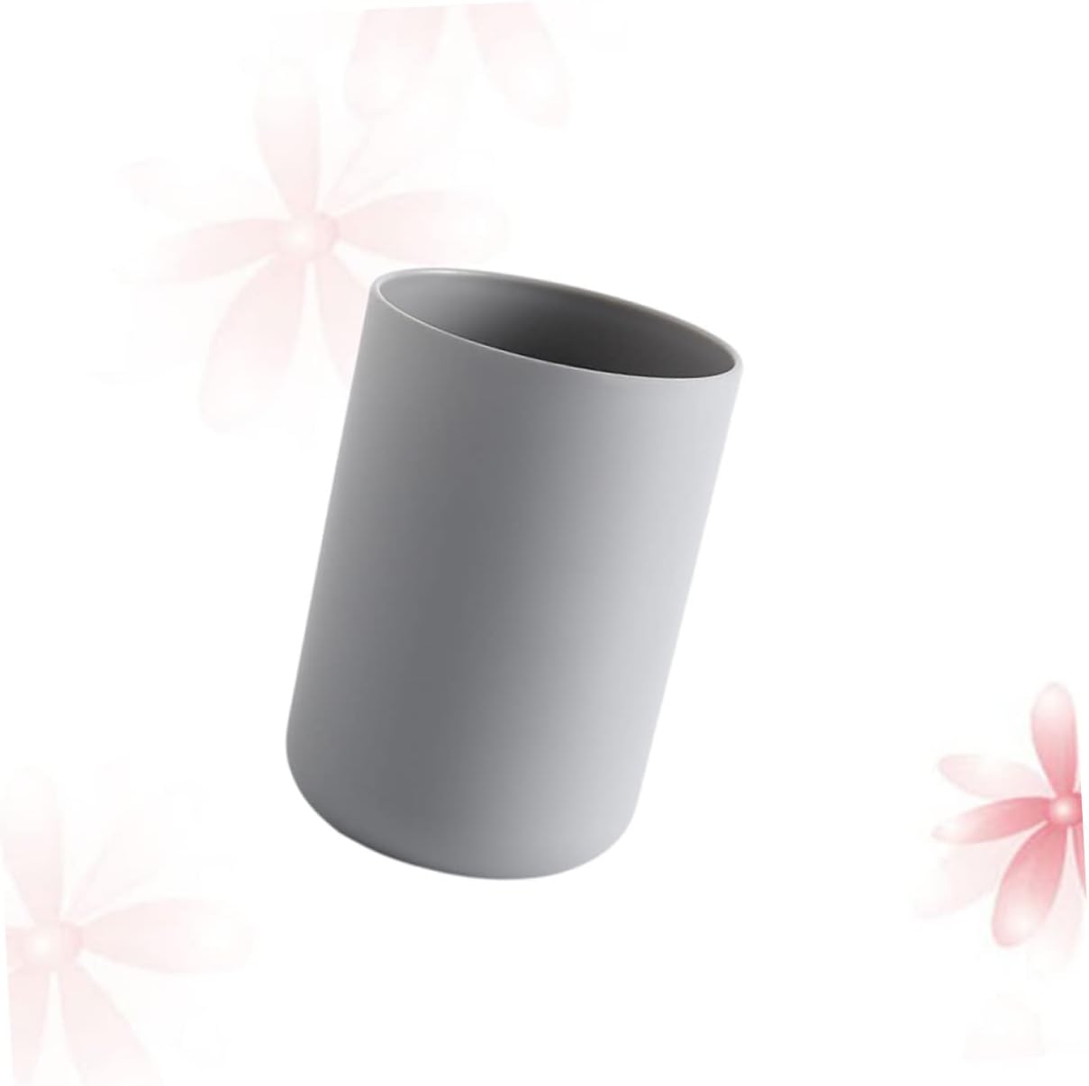 DECHOUS Portable Grey Couples Toothbrush Cup