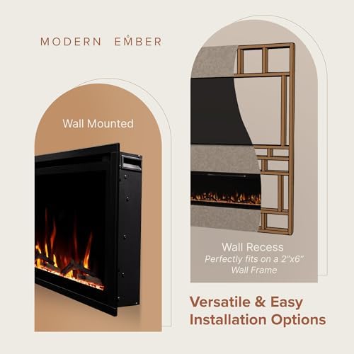 Modern Ember Aerus 60 Inch Smart Linear Electric Fireplace