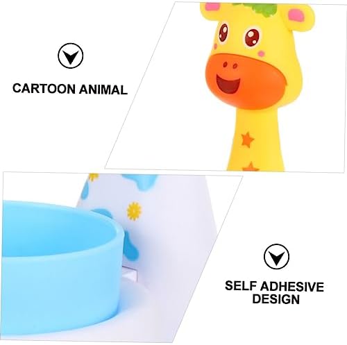 2 Sets Cartoon Animal Toothbrush Holder for Bathroom