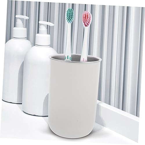 HOOTNEE 2pcs Stainless Steel Toothbrush Cup Set