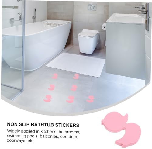 12Pcs Cartoon Duck Non-Slip Bath Stickers