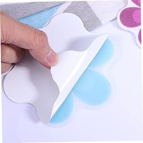 PRETYZOOM 10Pcs Colorful Flower Bath Non-Slip Stickers