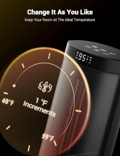 Sunnote Space Heater 1500W Fast Heating with Remote Control