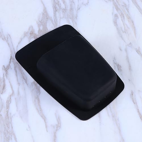 UTHCLO Silicone Razor Holder Bathroom Organizer Wall Mounted Storage Black