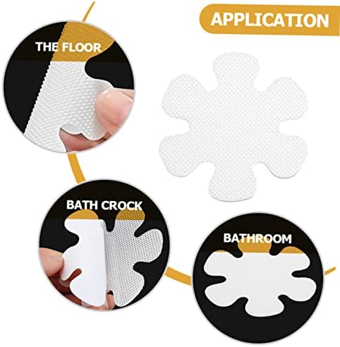 12pcs Self Adhesive Flower Shower Stickers for Bathtubs Kitchens and Stairs