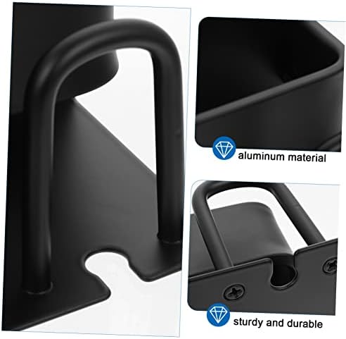 OUNONA Wall Mounted Toothbrush Holder with Drainage and Storage