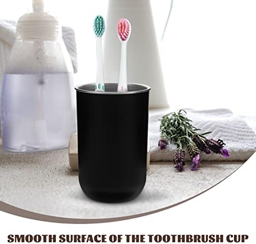 WOONEKY 2pcs Stainless Steel Toothbrush Storage Cup