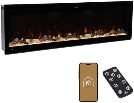 Modern Ember Aerus 60 Inch Smart Linear Electric Fireplace