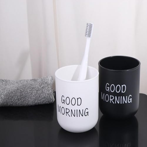 Portable Plastic Toothbrush Holder with Cup Storage - Green